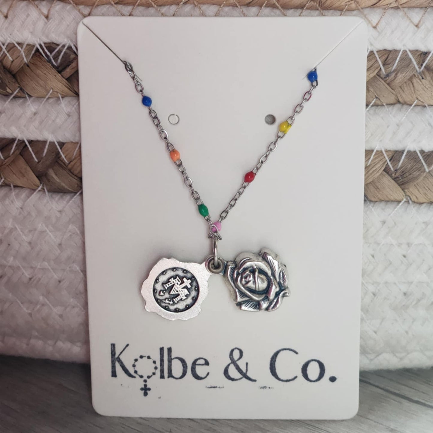 Girl's Catholic Necklace (Silver)