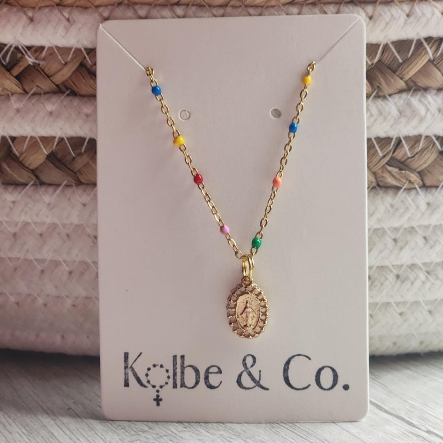 Girl's Catholic Necklace (Golden)