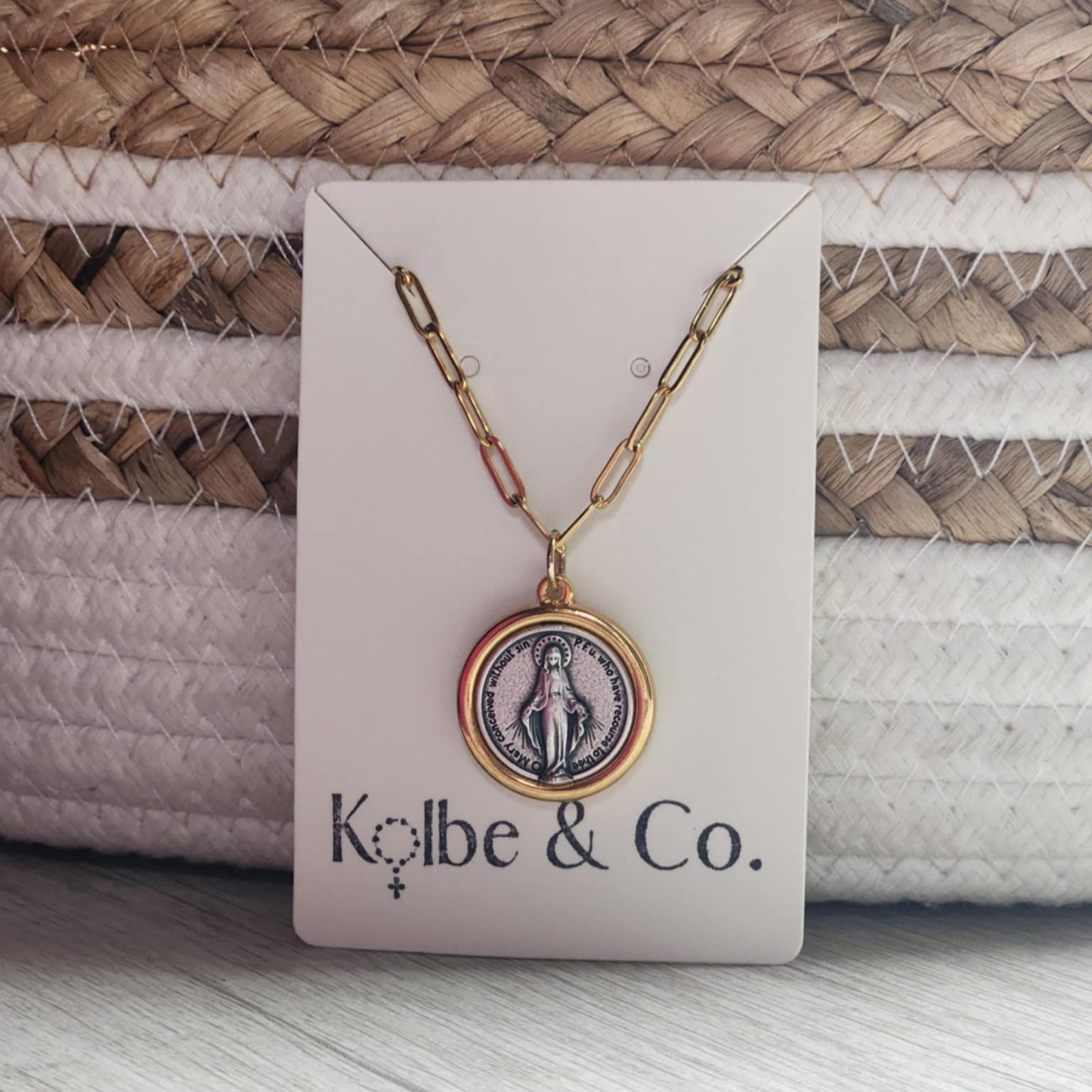 Women's Golden Catholic Necklaces