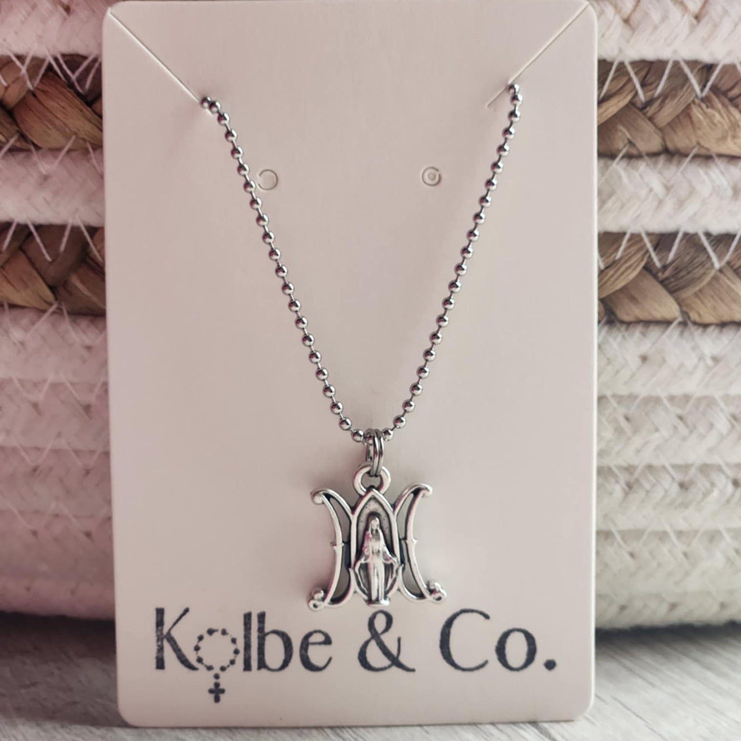 Small Ball Chain Catholic Necklaces