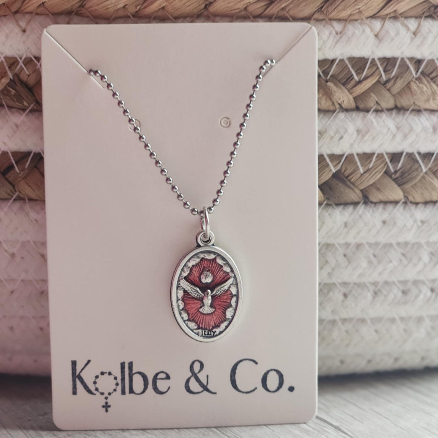 Small Ball Chain Catholic Necklaces