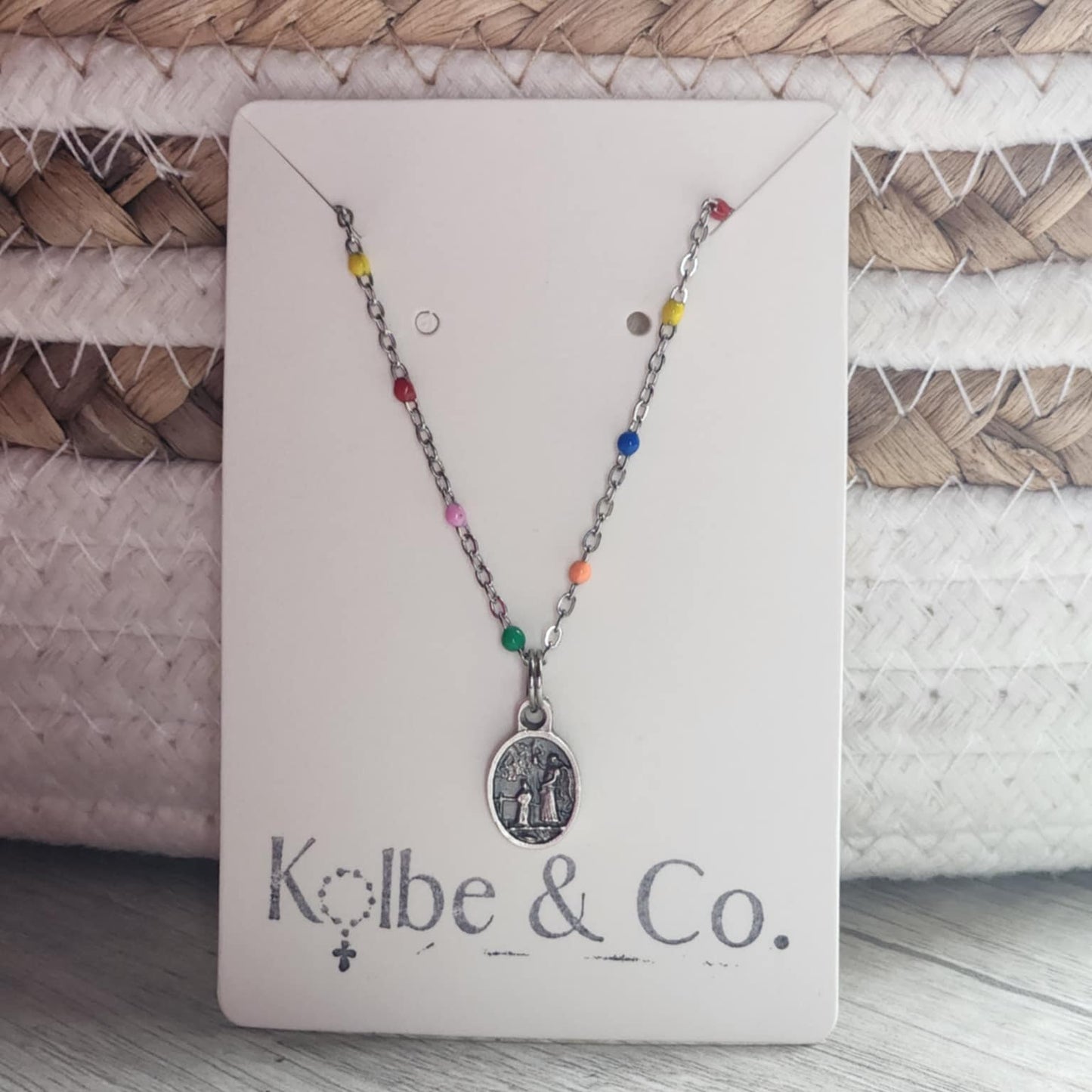 Girl's Catholic Necklace (Silver)