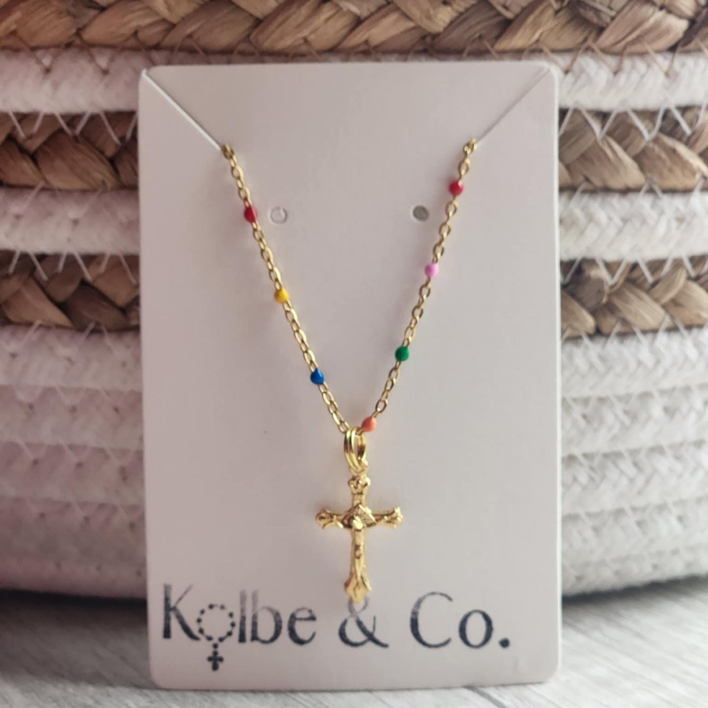 Girl's Catholic Necklace (Golden)