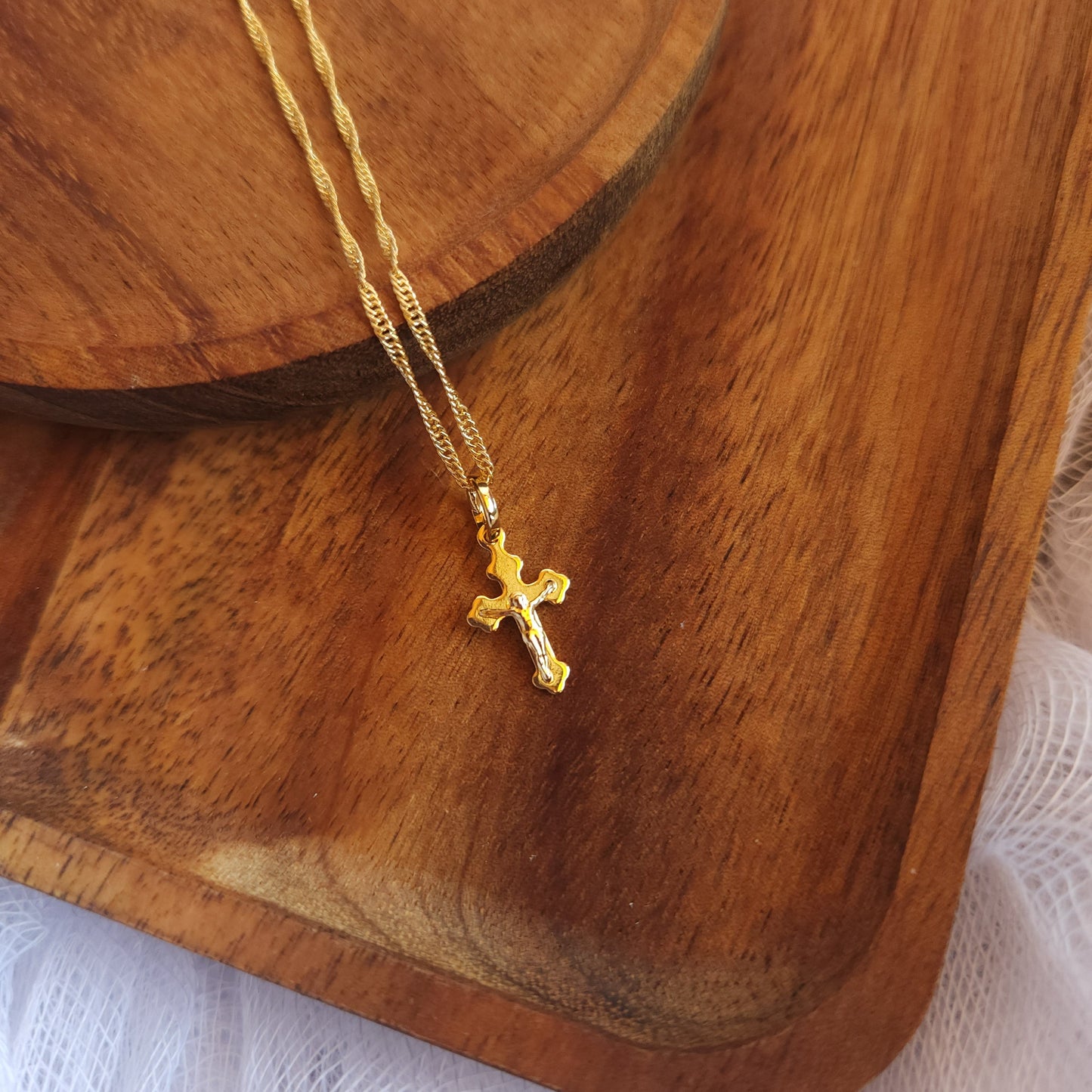 Gold Filled Crucifix Necklace