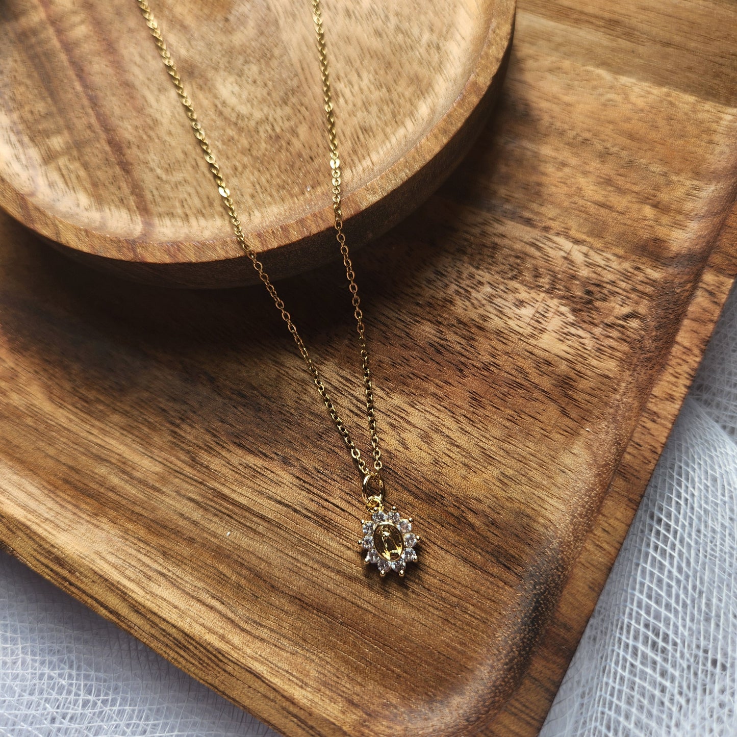 Girls Mary Necklace