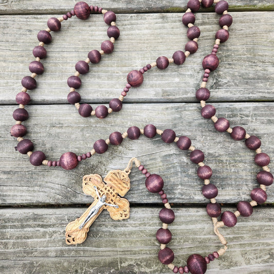 Wall Rosary -- Cherry Beads