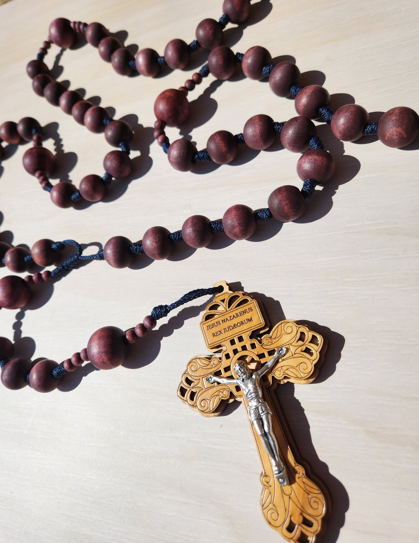 Wall Rosary -- Cherry Beads