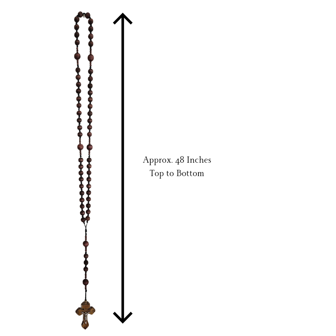 Wall Rosary -- Espresso Beads