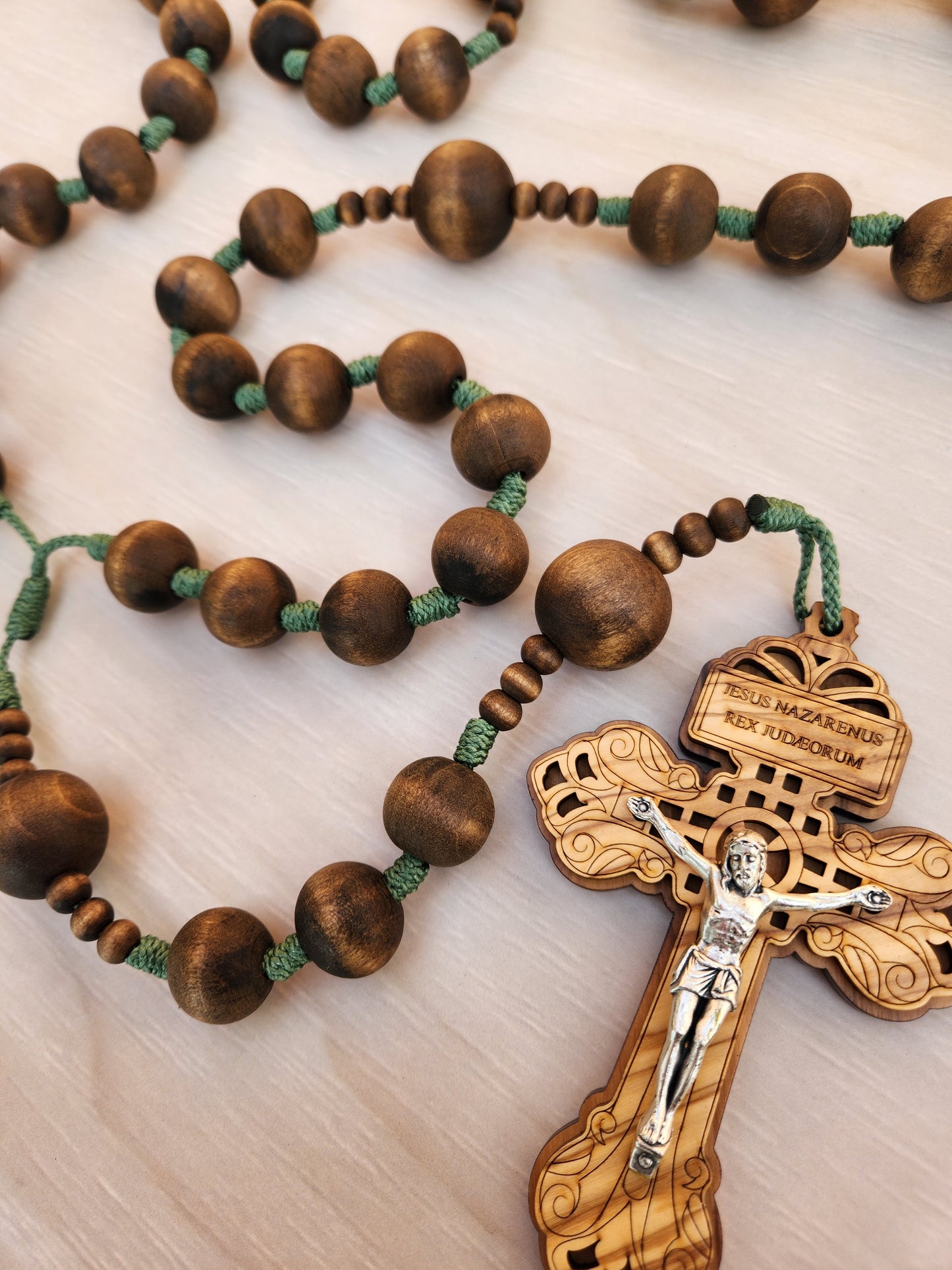 Wall Rosary -- Espresso Beads
