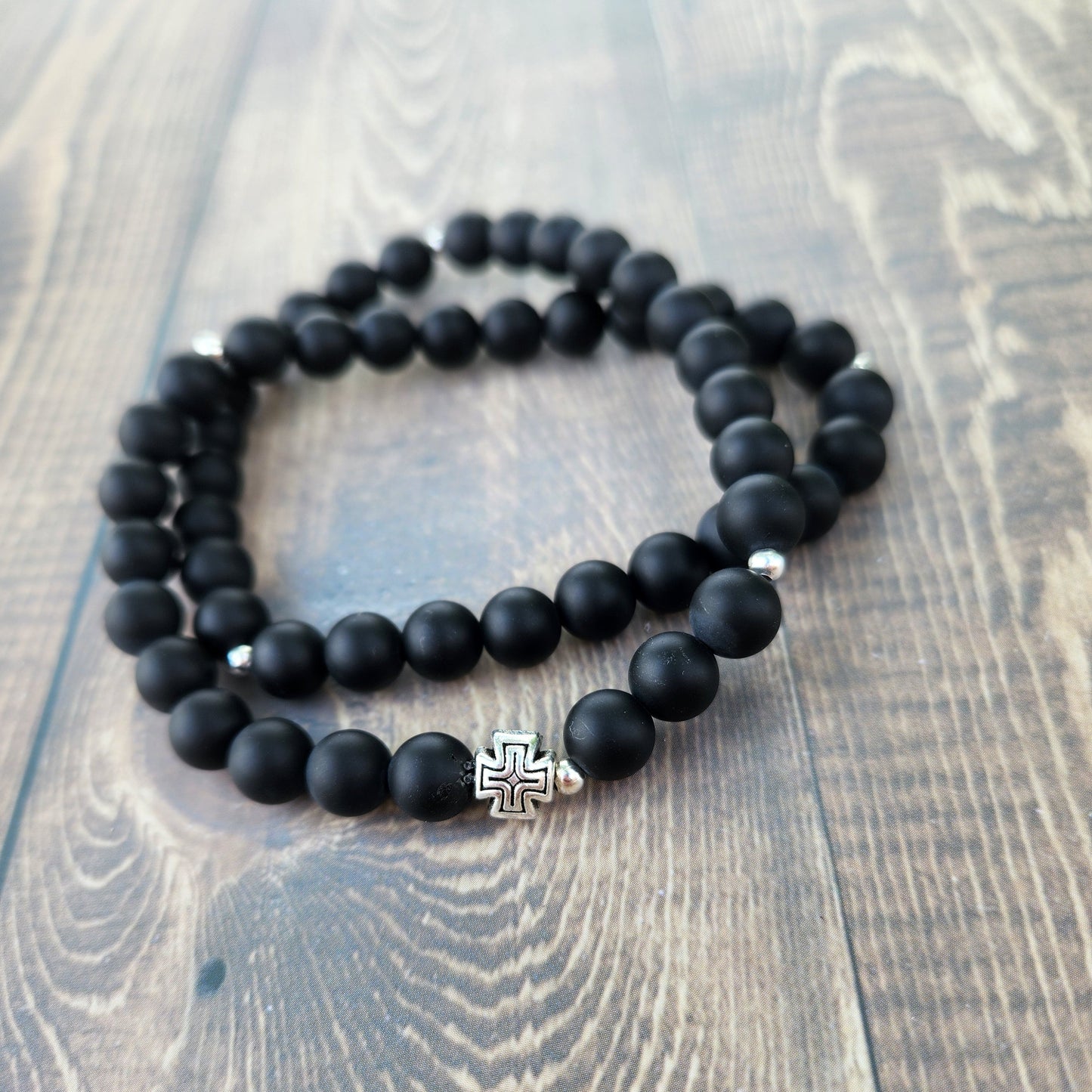 Men's Double-Wrap Rosary Bracelets