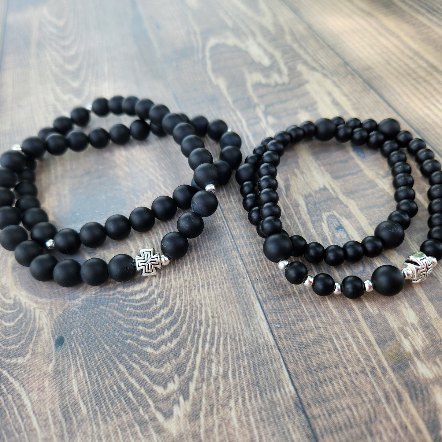 Men's Double-Wrap Rosary Bracelets