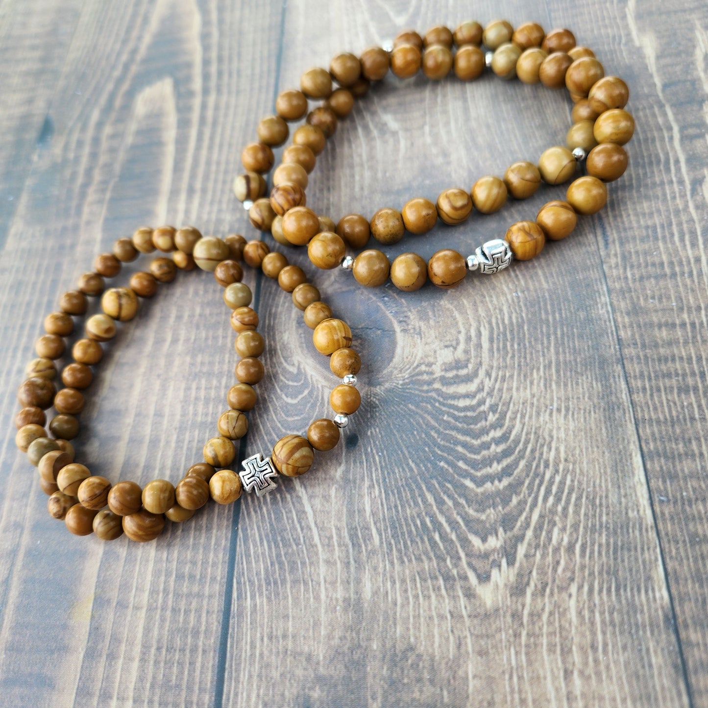 Men's Double-Wrap Rosary Bracelets