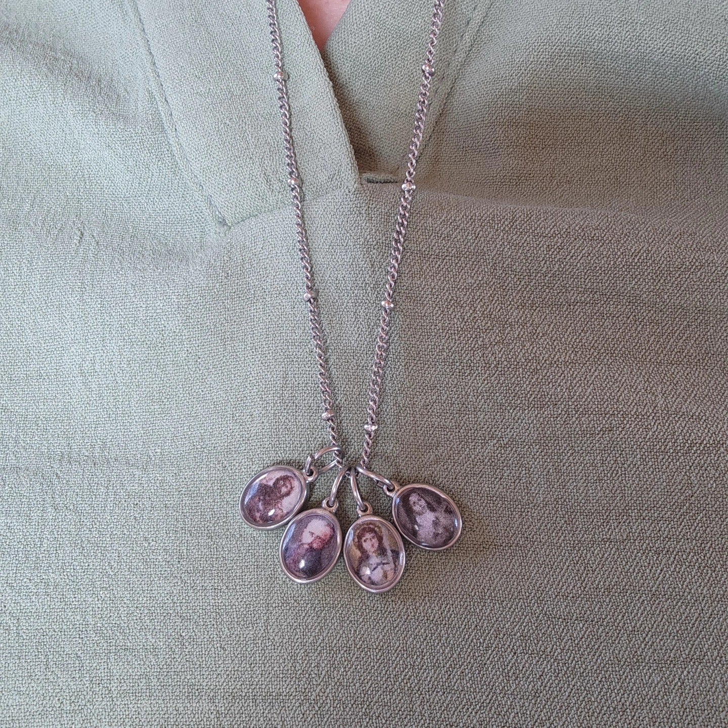 Catholic Silver Mother's Necklace