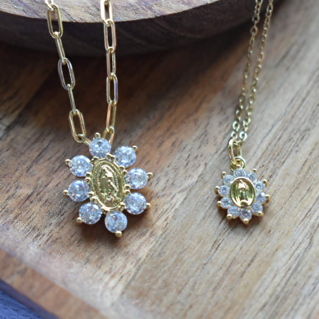 Crystal Mary Necklace