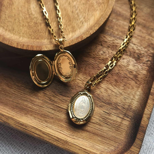 Locket Style Marian Necklace